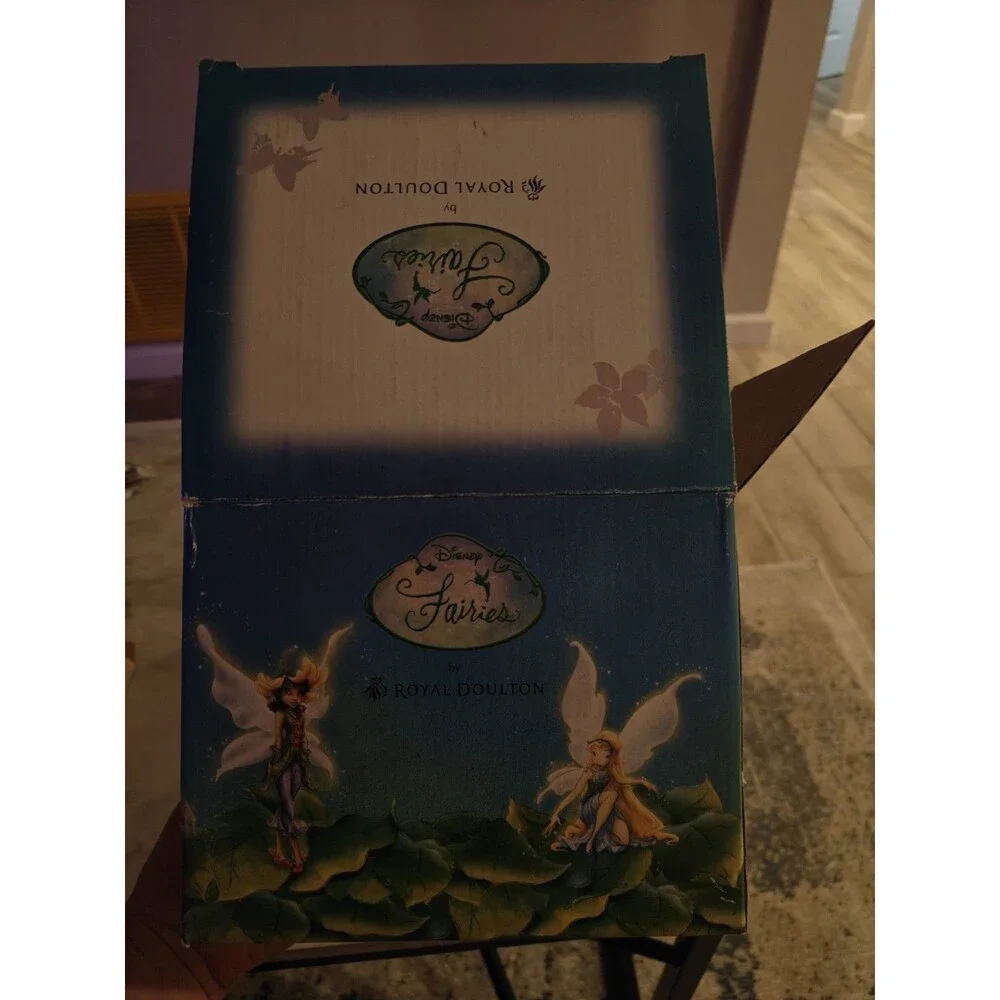 Royal Doulton Tinkerbell Cottage Fairies Hand Made/Hand Decorated Trinket w/box